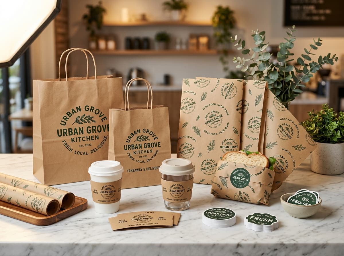 Branded Paper Bags & Sleeves
